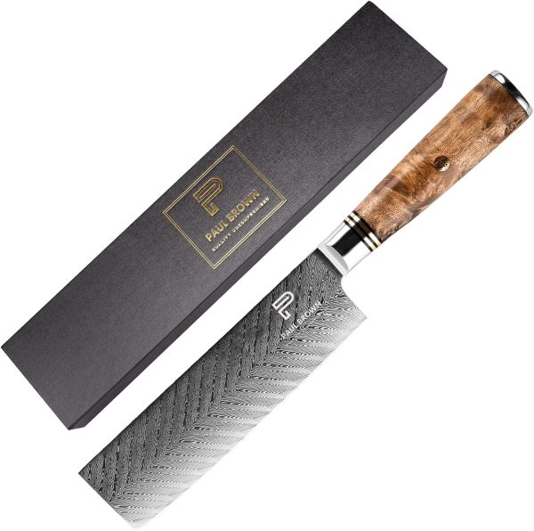 چاقو  PAUL BROWN® Chef Knife Premium Hammered Japanese high carbon Steel