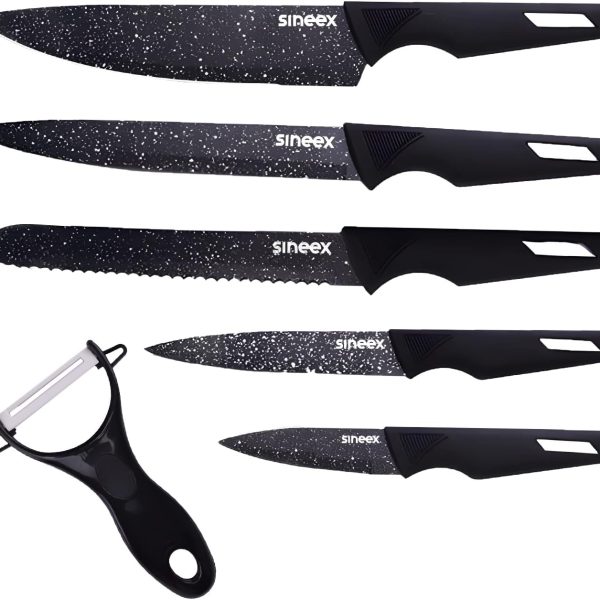 چاقو  SINEEX 6Pcs Chef Kitchen Knife Set