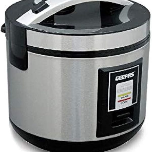 پلو پز Geepas 1.8L Stainless Steel Rice Cooker- GRC4330| 700W