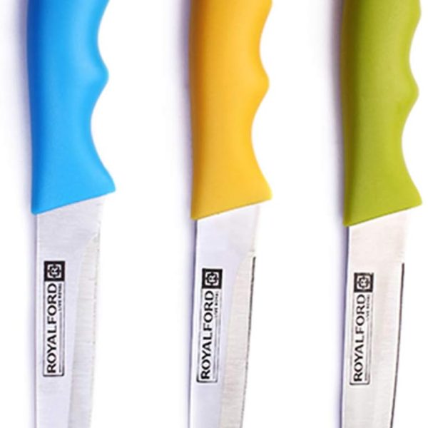 چاقو Royalford Stainless Steel Blade Utility Knife (3pcs)