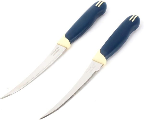 چاقو  Tramontina Multicolor 2 Pieces Tomato Knives Set