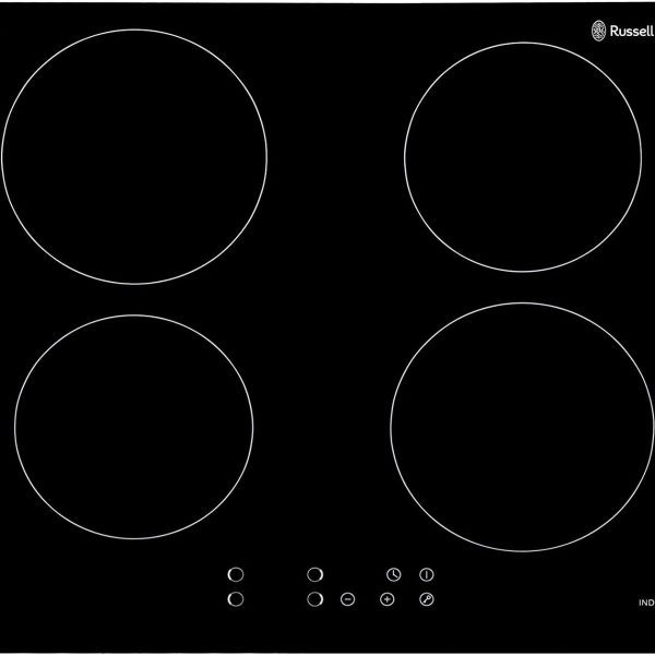 اجاق گاز توکار Russell Hobbs RH60IH401B Black Glass 59cm Wide