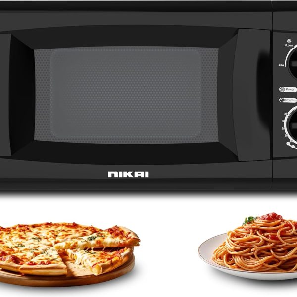 ماکروویو Nikai 700W 20L Microwave Oven with Defrost Function, 5 Power levels