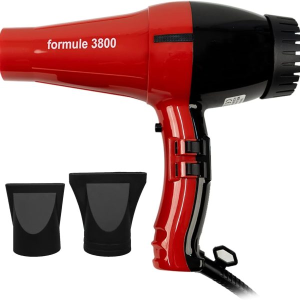 سشوار MEISHIDA Powerful Professional Hair Dryer - Ideal for Personal and Salon Use - The Ultimate Blow Dryer (Red)
