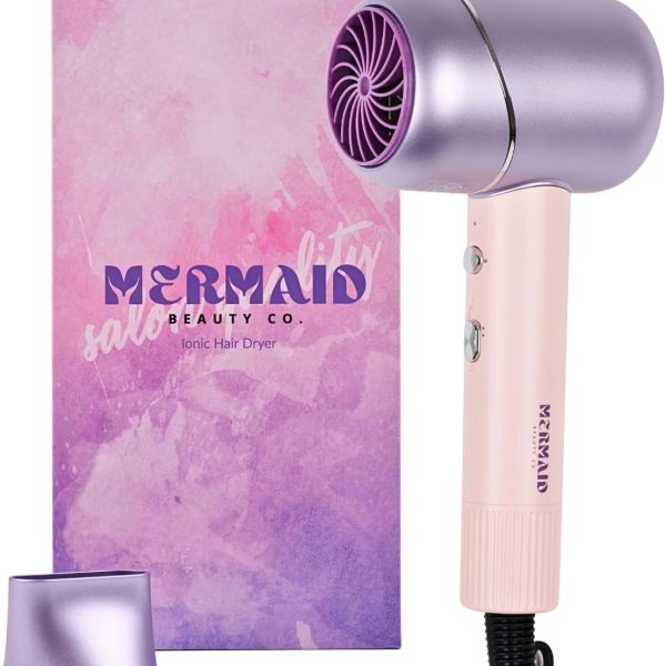 سشوار Mermaid Beauty Co. Ionic Hair Dryer - Powerful Salon Professional Blowout