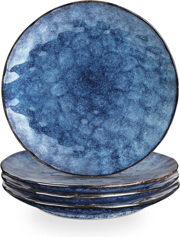 ظروف سرامیکی Vicrays Dinner Plate Set of 4, 10.5 Inch, Round,