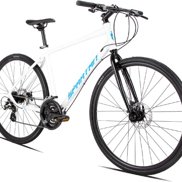 دوچرخه Spartan 700c Dolomite Fitness Bike | Lightweight Frame Alloy Road Bicycle | Shimano Shifters & Rear Derailleur | 24 Speed Cycle