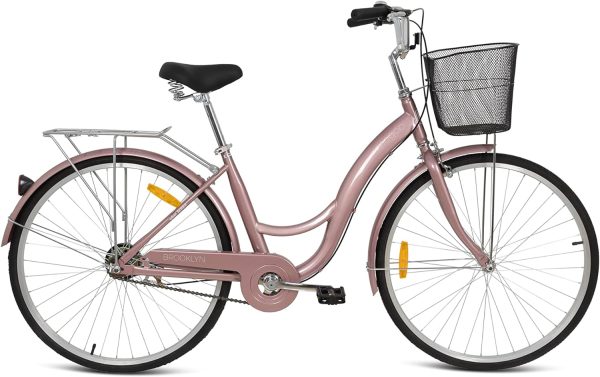 دوچرخه Mogoo Brooklyn Single Speed Cruiser Bike 26 Inch
