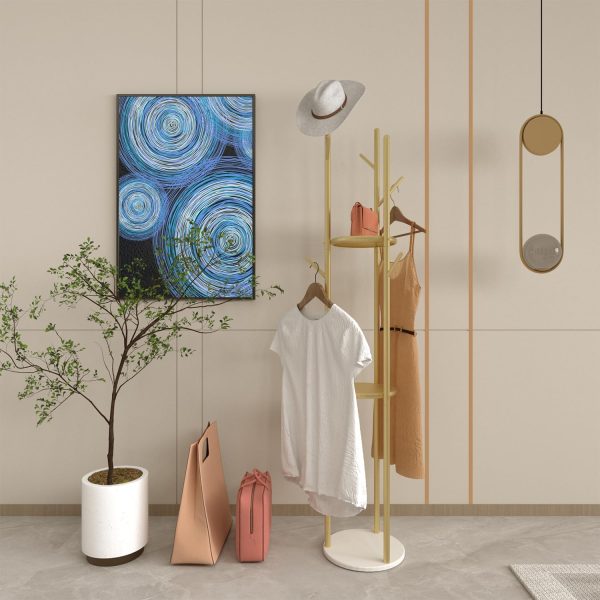 رگال Standing Coat Rack Tree with Storage