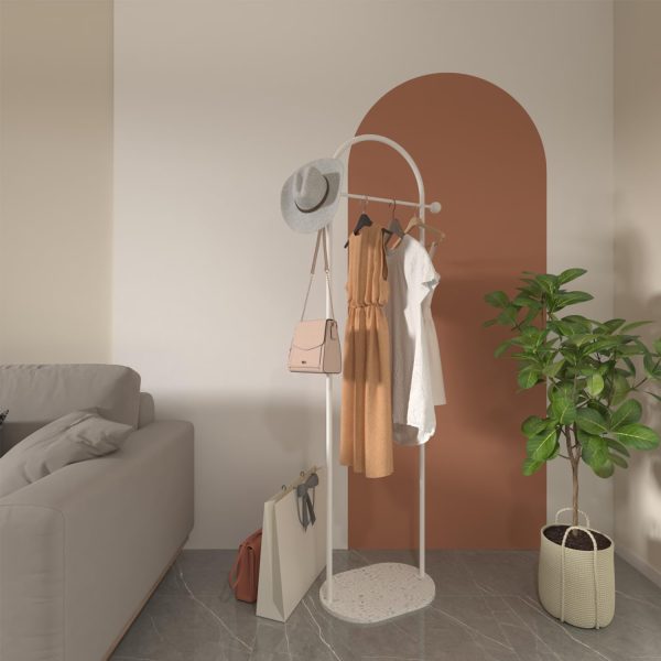 رگال Fashionable and Versatile Coat Rack and Clothes Hanger Stand- Half-Round Shape, Multi