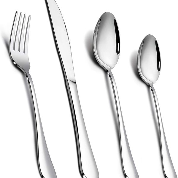 قاشق و چنگال Cutlery Set, Onader Stainless Steel 24 Piece Cutlery Set for 6 Peopl