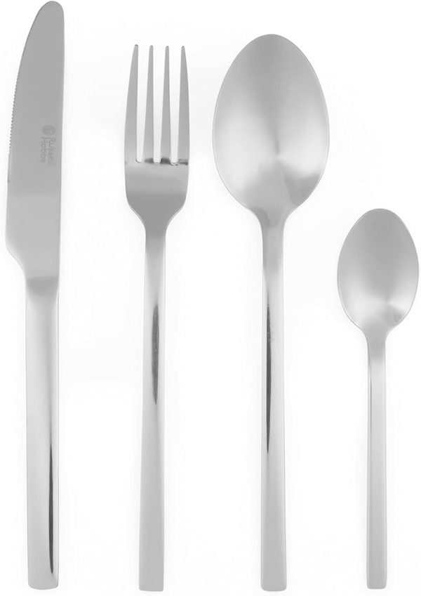 قاشق و چنگال Russell Hobbs BW02842 16 Piece Cutlery Set - 18/0 Stainless Steel Tableware For 4 Place Settings