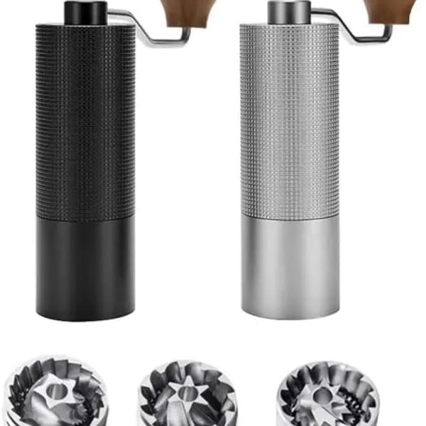 قهوه ساب Chestnut C3 PRO Manual Coffee Grinder New Version S2C Stainless Steel Conical Burr Capacity 20g Adjustable Setting High-Precision Double Bearing Positioning Perfect for Home Office Travelling| Blac