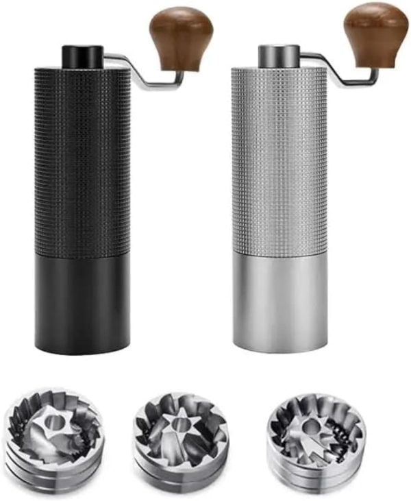 قهوه ساب Chestnut C3 PRO Manual Coffee Grinder New Version S2C Stainless Steel Conical Burr Capacity 20g Adjustable Setting High-Precision Double Bearing Positioning Perfect for Home Office Travelling| Blac