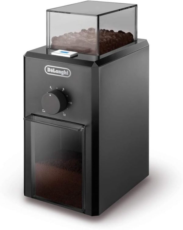 قهوه ساب De'Longhi Electric Coffee Grinder With Fineness Selector , Burr Grinding System , 12 Cups Capacity , KG79 , Black