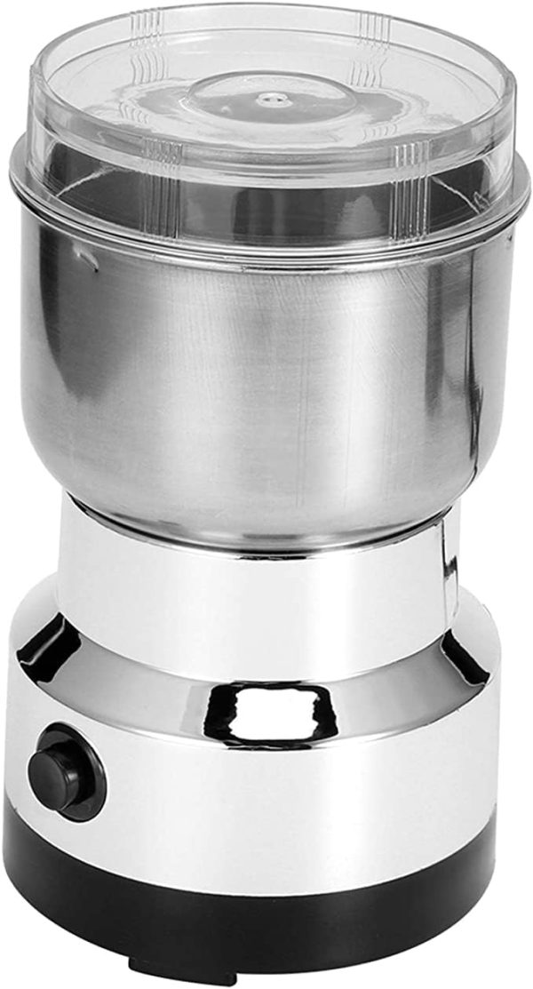 قهوه ساب ECVV Household Electric Mill Grinder Machine, Stainless Steel Electric Spice Coffee Nut Grain Grinder, Multi‑Function Crusher Mill Blender Kitchen Tool