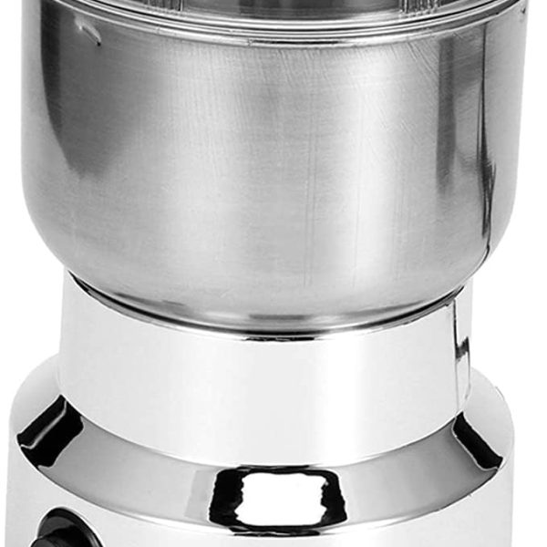 قهوه ساب ECVV Household Electric Mill Grinder Machine, Stainless Steel Electric Spice Coffee Nut Grain Grinder, Multi‑Function Crusher Mill Blender Kitchen Tool