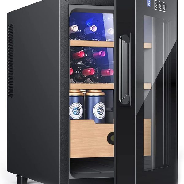 یخچال مینی Household Glass Door Wine Cooler fridge Beverage