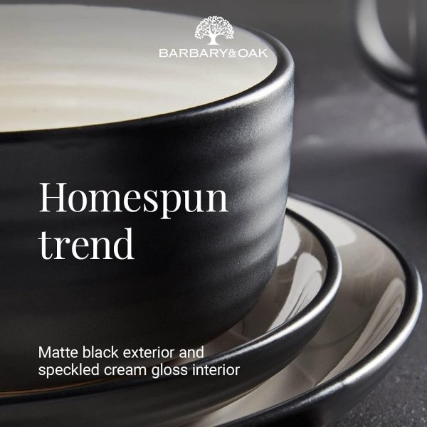 ظروف سرامیکی Karaca Skal Dinnerware Set for 4 Person, Reactive Stoneware, Multi-Colored, - تصویر 6