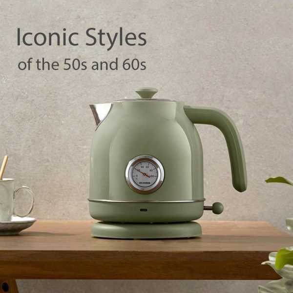 کتری برقی Qcooker Retro Electric Kettle with Mechanical Thermometer - تصویر 10