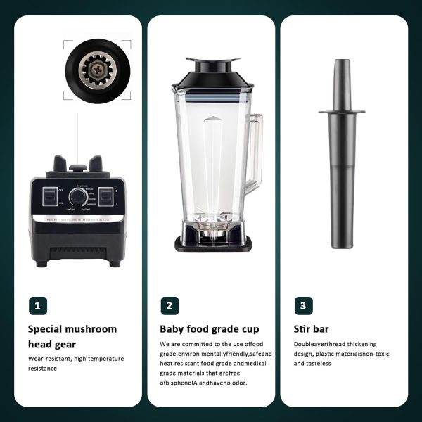 مخلوط کن 6 In 1 Smoothie Countertop Blender - تصویر 3