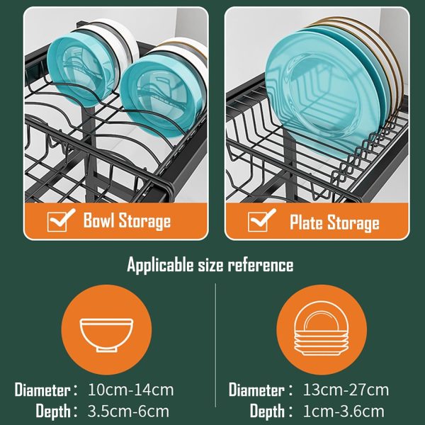 آبچکان ANTOLE Over The Sink Dish Drying Rack - تصویر 3