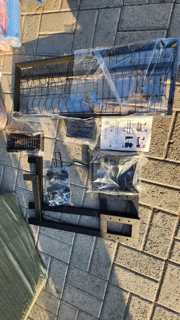 آبچکان Roll over image to zoom in SKY-TOUCH Over The Sink Dish Drying Rack, - تصویر 3