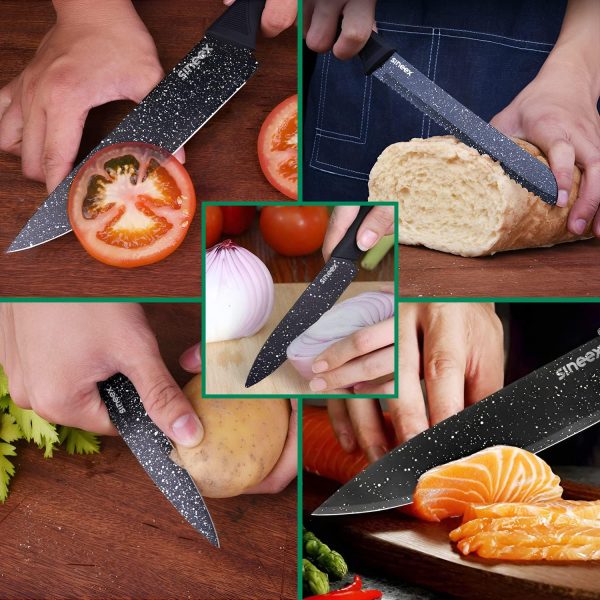 چاقو  SINEEX 6Pcs Chef Kitchen Knife Set - تصویر 3