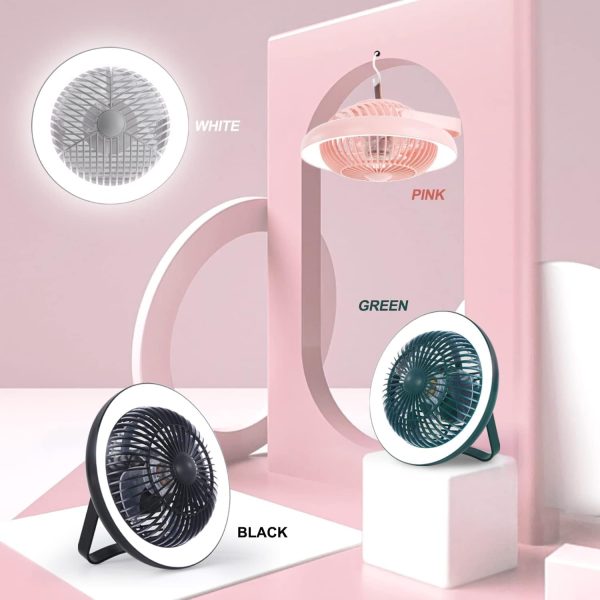 پنکه Klmeiday Desk Fan with LED Light - تصویر 3