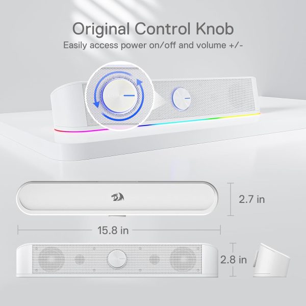 اسپیکر  Redragon GS560 RGB Desktop Soundbar - تصویر 3