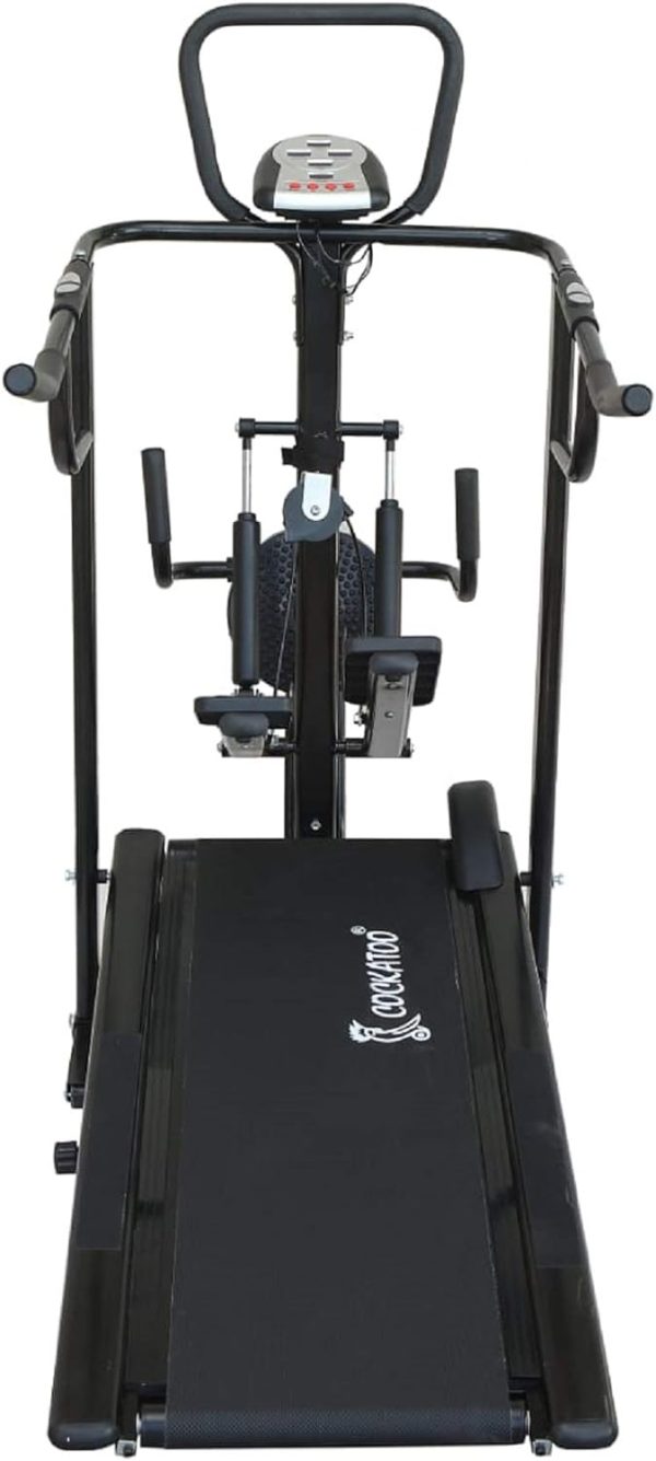 تردمیل Cockatoo cmt02 Black Manual Treadmill For Home With Manual Incline - تصویر 3