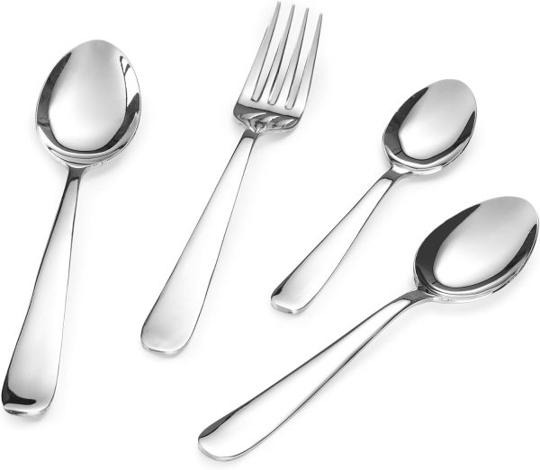 قاشق و چنگال Montavo by FNS Verona Stainless Steel 24 Pcs Cutlery Set with Hanging Stand - تصویر 3