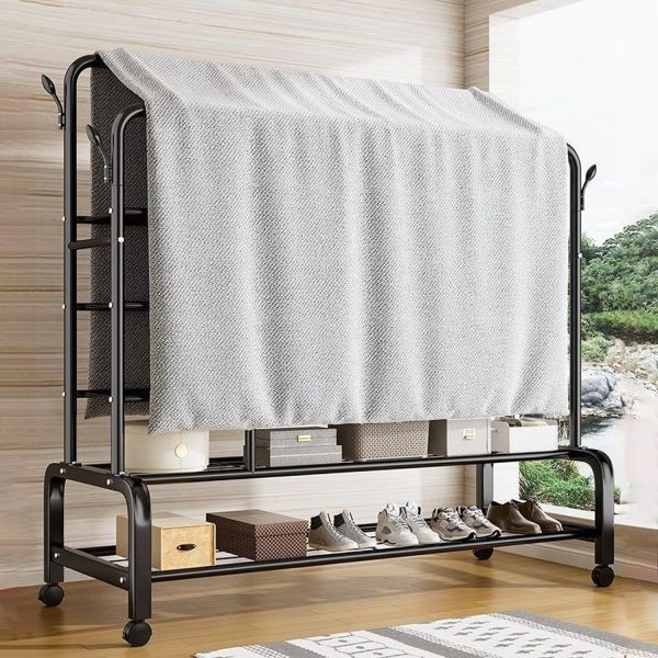 رگال TDOO Double Clothes Garment Rack - تصویر 3