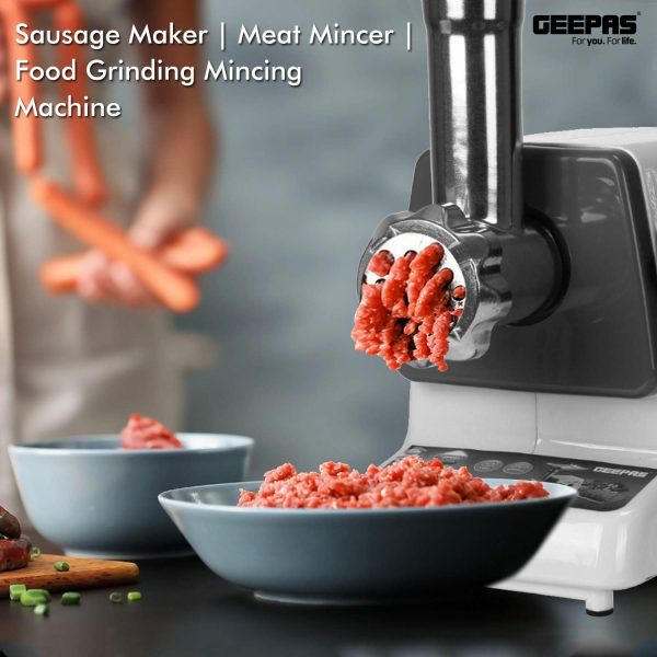 چرخ گوشت Geepas-Meat Grinder, 2000W Electric - تصویر 4