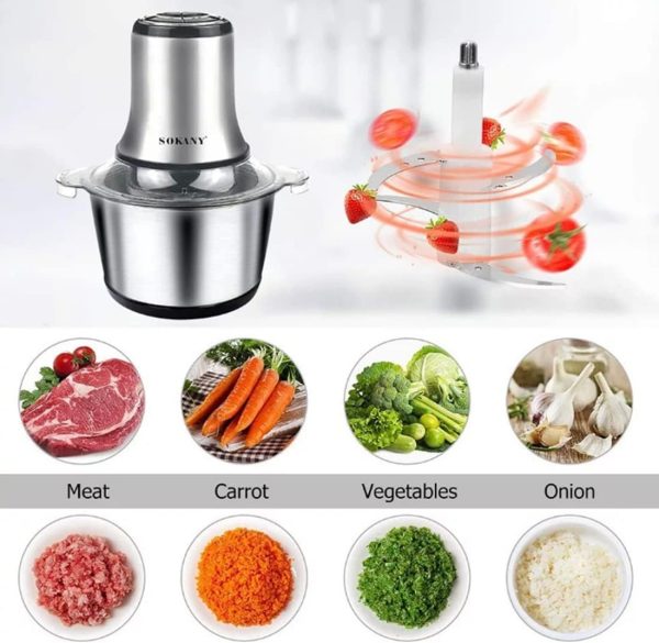 غذا ساز SOKANY 800W Meat Grinder Electric - تصویر 4