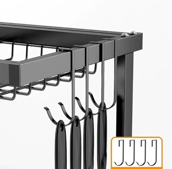 آبچکان Roll over image to zoom in SKY-TOUCH Over The Sink Dish Drying Rack, - تصویر 4