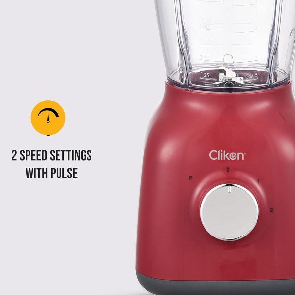 مخلوط کن Clikon 2 in 1 Countertop Blender with 1.5 Liter & 0.5 Liter BPA Free Jars - تصویر 4