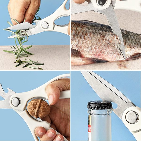 چاقو Kitchen Knife Set, 5PCS Stainless Steel Knife Set with Block, - تصویر 4