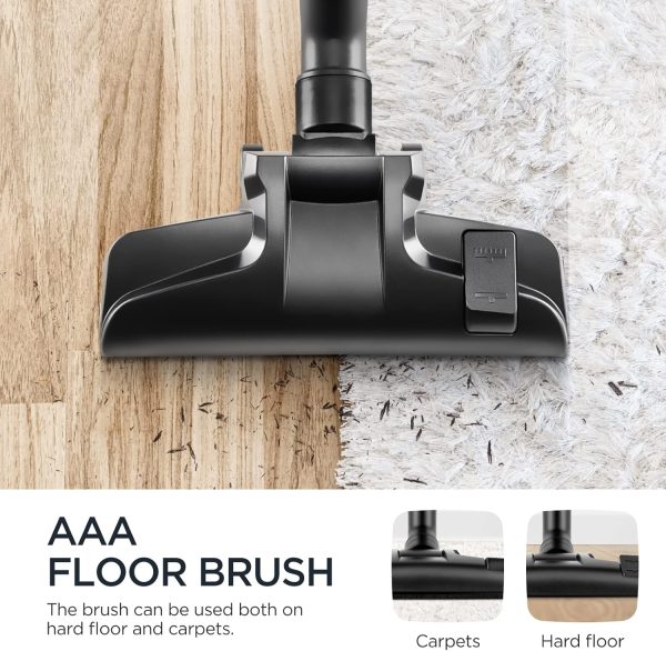جاروبرقی EUREKA 1800W Vacuum Cleaner 23Kpa Cyclone Filtration 2.2L Dust Cup Canister Bagless Vacuum Cleaner Washable Fliter for Pet Hair - تصویر 4