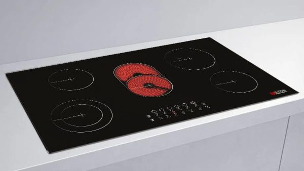 اجاق گاز توکار Milton 5 Burners Built-in Hob Ceramic Electric Vitro Glass 4 High-Light Cook Zone - تصویر 4