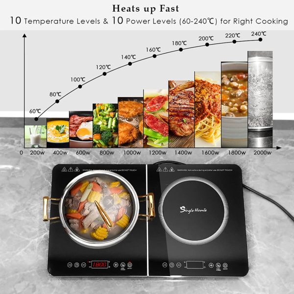 گاز رومیزی روکار Double Induction Hob - تصویر 4