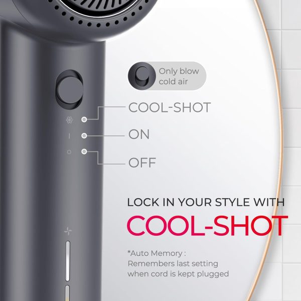 سشوار TYMO Hair Dryer, Lightweight Ionic Blow Dryer with 110 - تصویر 4