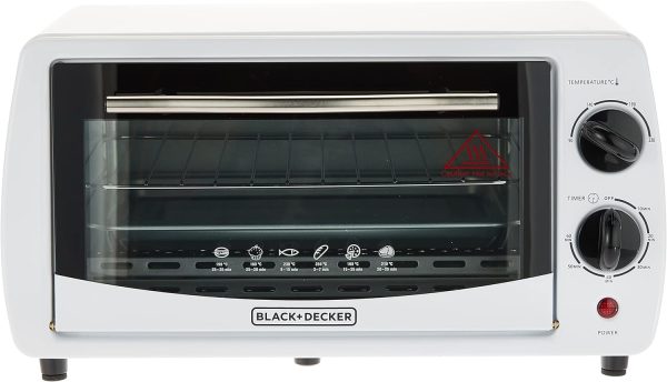 آون تستر BLACK+DECKER 800W 9L Toaster Oven, 90-230° Temp Setting Double Grill With Convection - تصویر 4