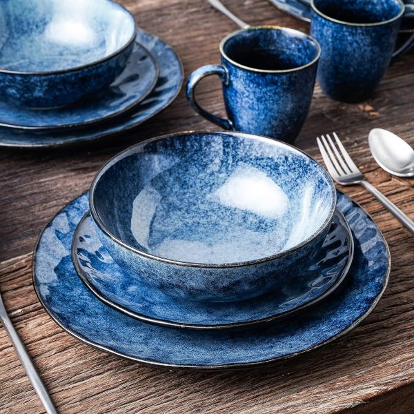ظروف سرامیکی Vicrays Dinner Plate Set of 4, 10.5 Inch, Round, - تصویر 4