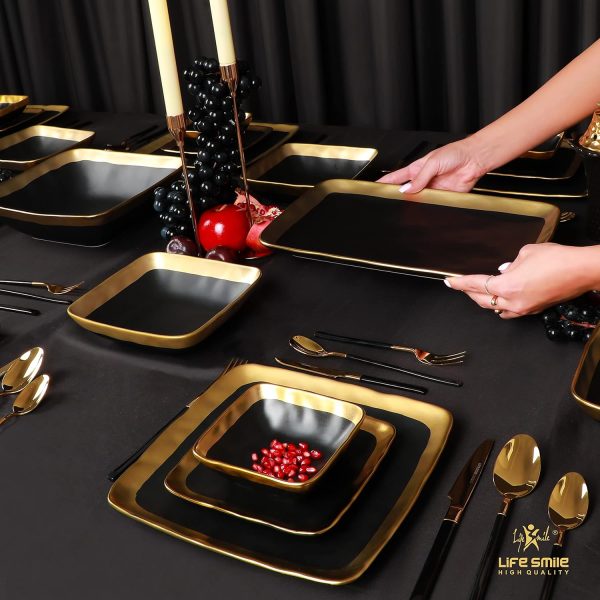 ظروف سرامیکی Dinner Set LIFE SMILE, 30 Pieces Porcelain Dinner Set - تصویر 4