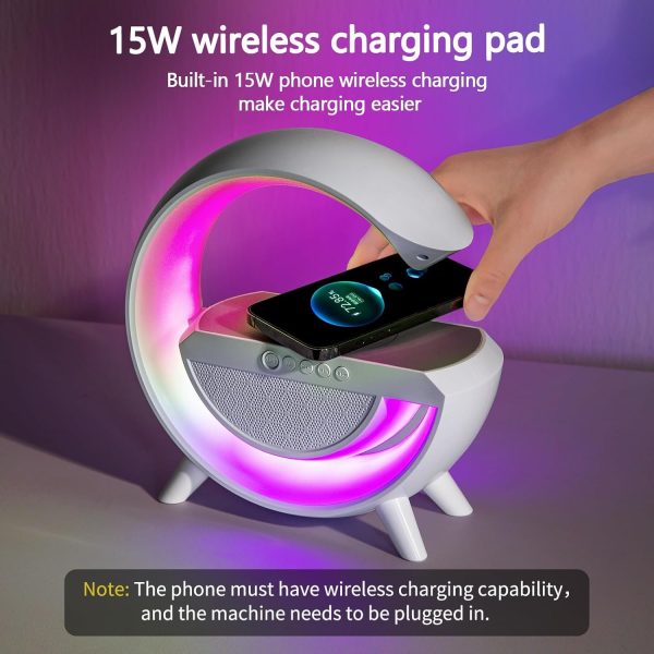 اسپیکر KUYIGAME 5-In-1 Night Lights with Wireless Charger & Bluetooth Speaker - تصویر 4