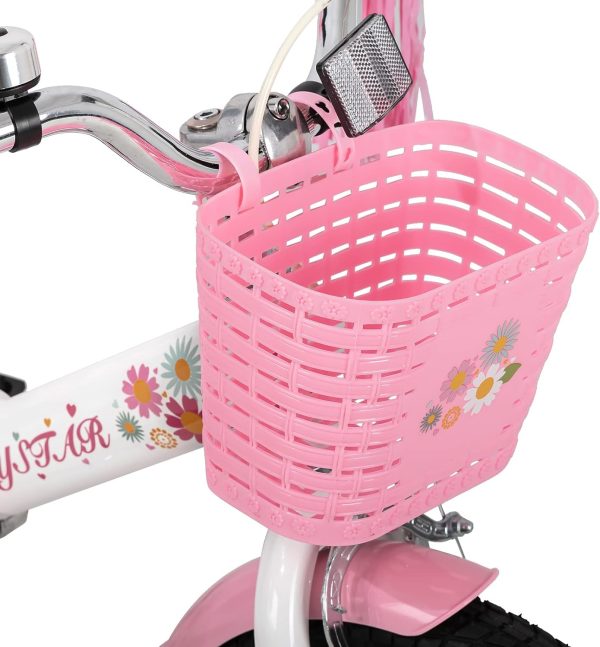 دوچرخه STITCH 14/16 Inch Little Daisy Kids Bike for 3-7 Years Girls with - تصویر 6