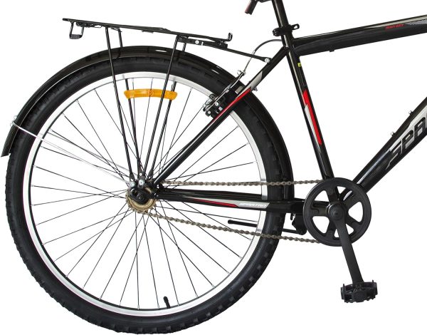 دوچرخه Spartan commuter steel mountain bicycle ,Black,24 - تصویر 4