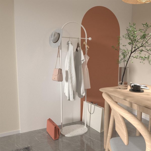 رگال Fashionable and Versatile Coat Rack and Clothes Hanger Stand- Half-Round Shape, Multi - تصویر 4
