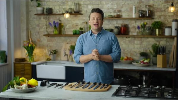 چاقو  Tefal Jamie Oliver K26708 Steak Knife Set 24 cm 4-Piece Stainless Steel Steak Cutlery Set for 4 People - تصویر 5